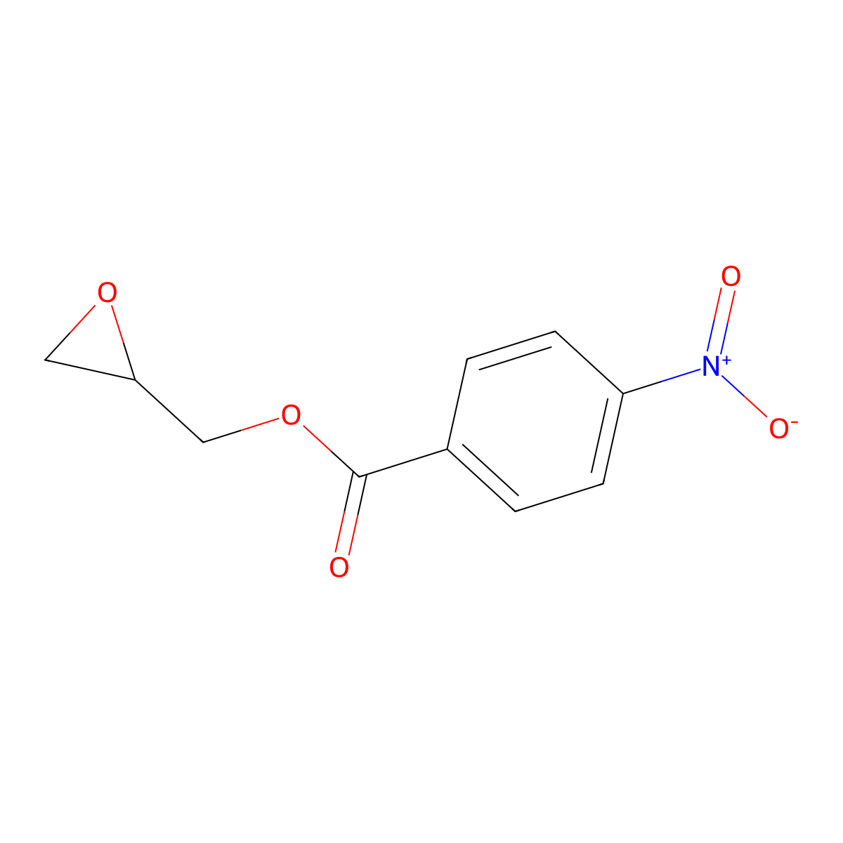 Glycidyl 4-nitrobenzoate, (S)- molecular structure, CAS 106268-95-5