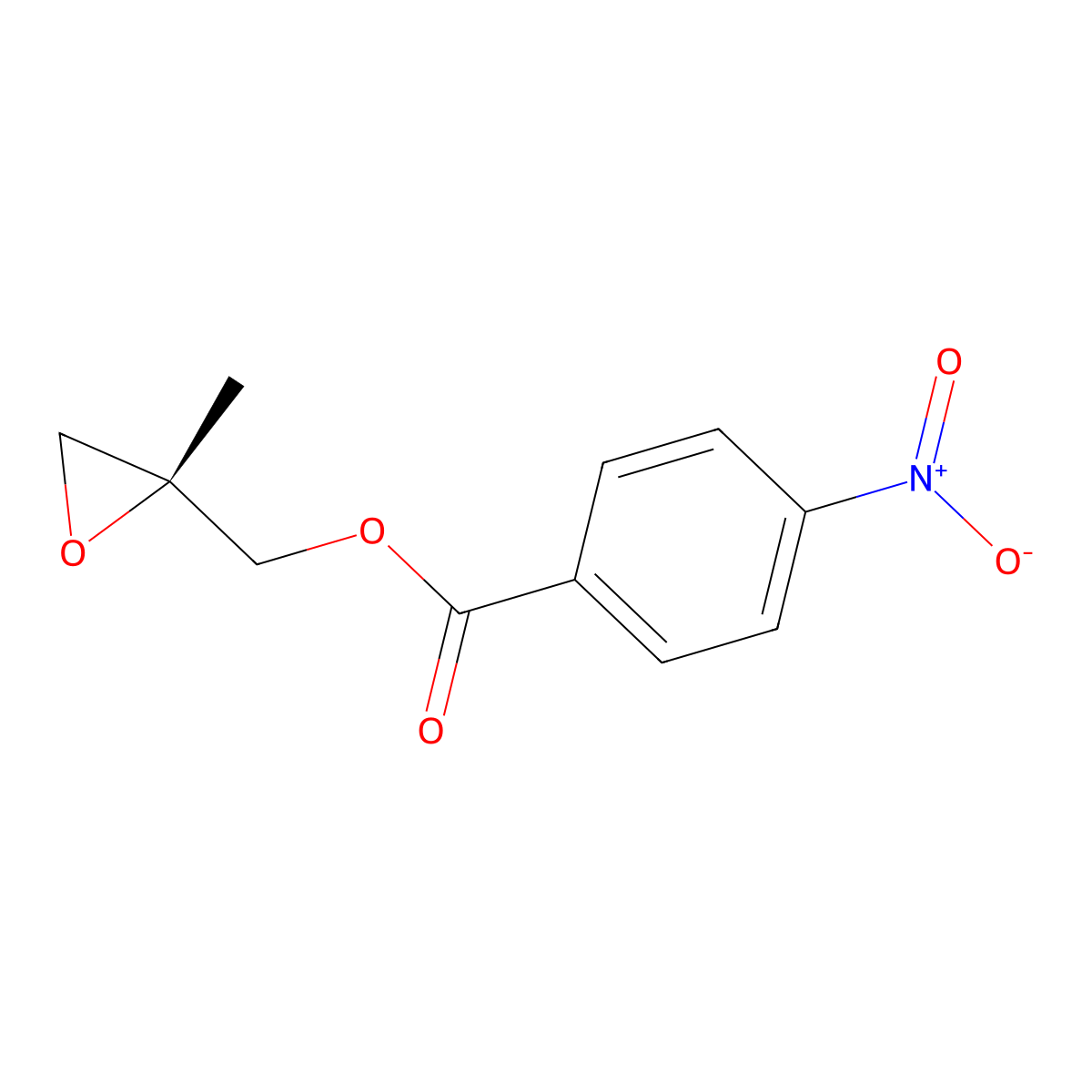 (2R)-(-)-2-Methylglycidyl 4-nitrobenzoate molecular structure, CAS 106268-96-6