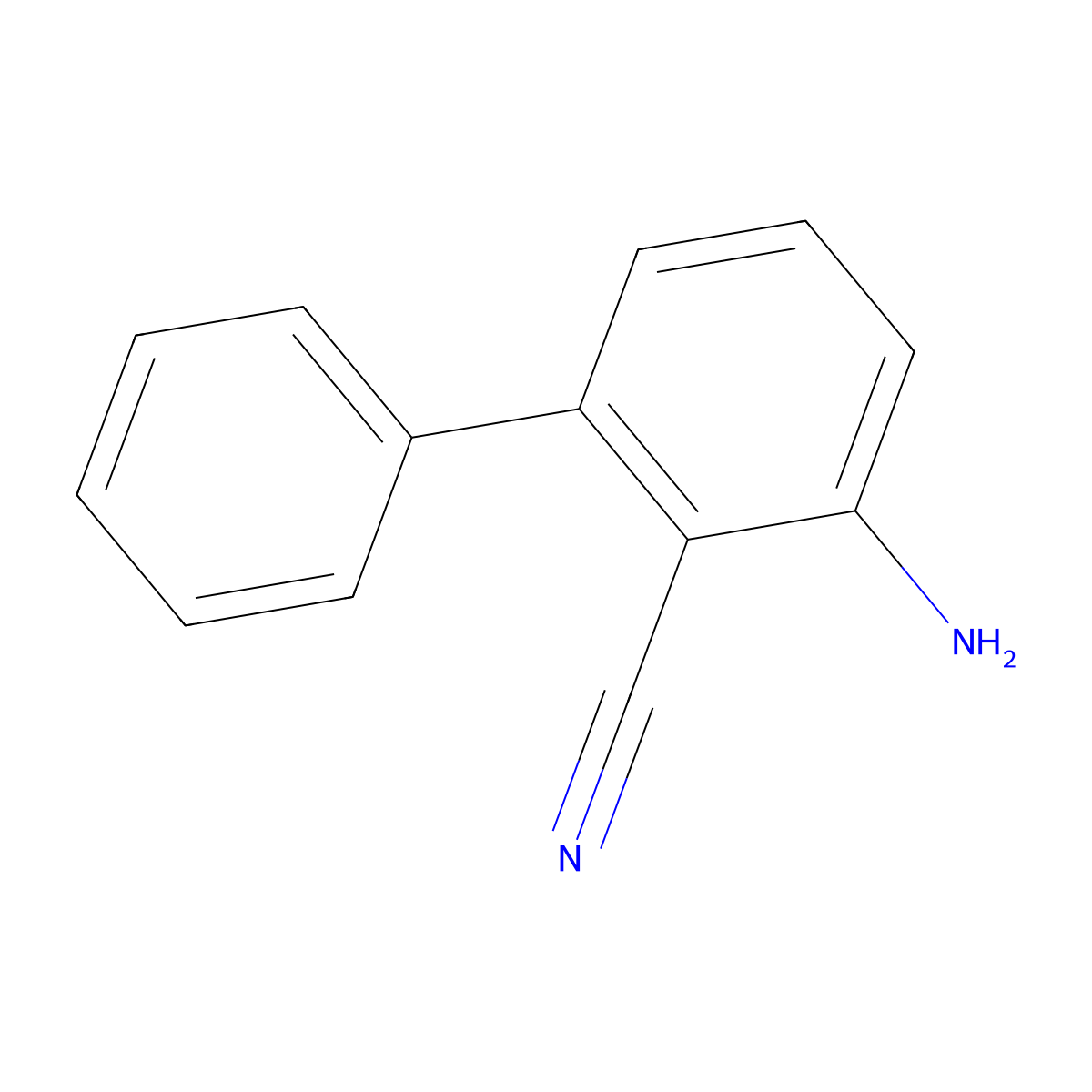 3-Amino-biphenyl-2-carbonitrile molecular structure, CAS 106274-68-4