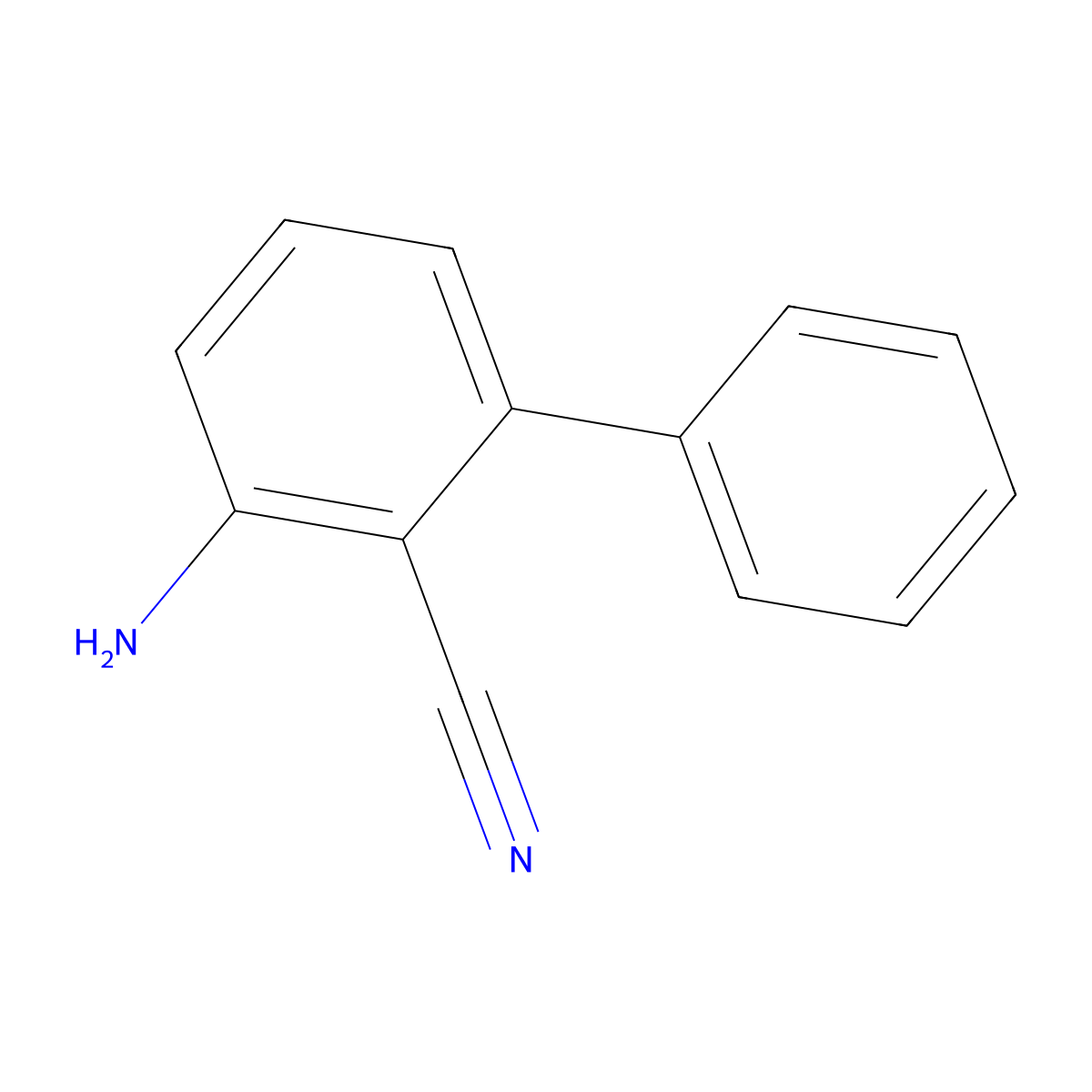 3-Amino-biphenyl-2-carbonitrile molecular structure, CAS 106274-68-4
