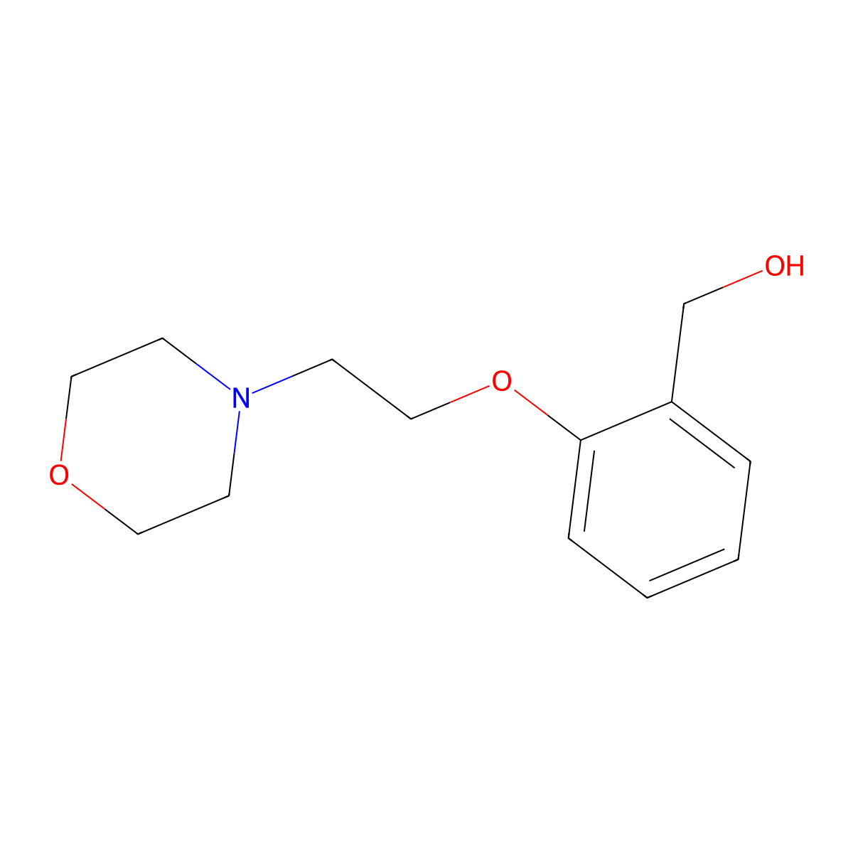 [2-(2-Morpholinoethoxy)phenyl]methanol molecular structure, CAS 106276-04-4