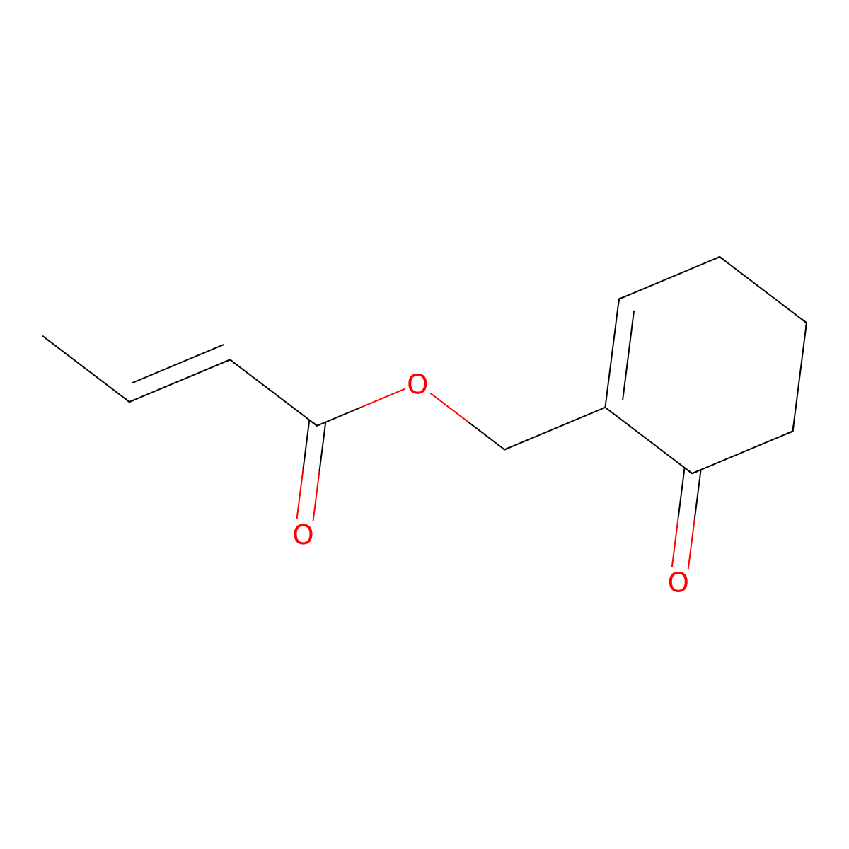 2-Crotonyloxymethyl-2-cyclohexenone molecular structure, CAS 106281-45-2