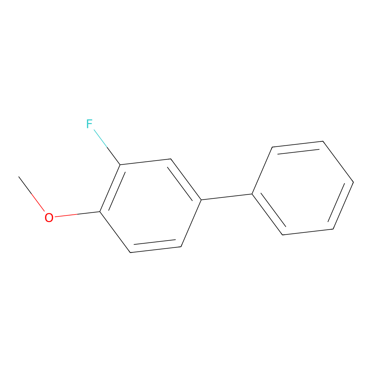 3-Fluoro-4-methoxybiphenyl molecular structure, CAS 106291-23-0