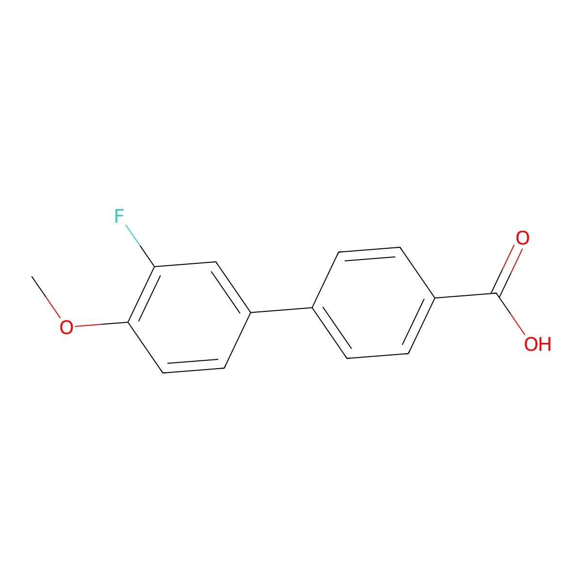 4-(3-Fluoro-4-methoxyphenyl)benzoic acid molecular structure, CAS 106291-25-2