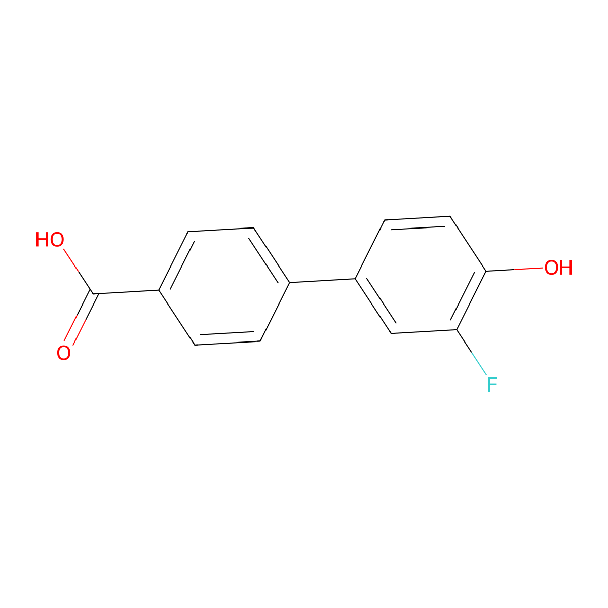 4-(3-Fluoro-4-hydroxyphenyl)benzoic acid molecular structure, CAS 106291-26-3
