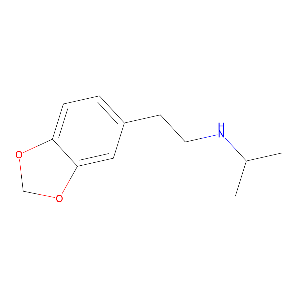 N-[2-(1,3-benzodioxol-5-yl)ethyl]propan-2-amine molecular structure, CAS 106310-52-5