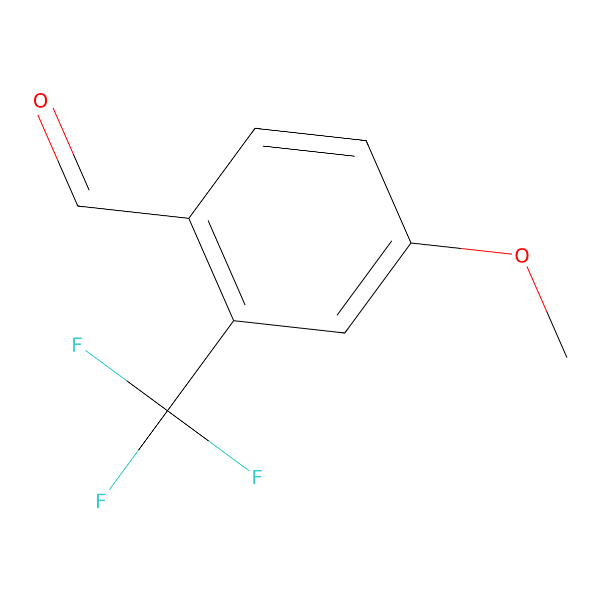 4-Methoxy-2-(trifluoromethyl)benzaldehyde molecular structure, CAS 106312-36-1