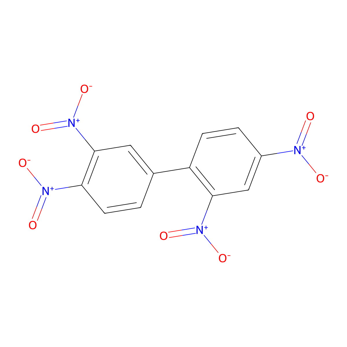 1,1'-Biphenyl, 2,3',4,4'-tetranitro- molecular structure, CAS 106323-85-7