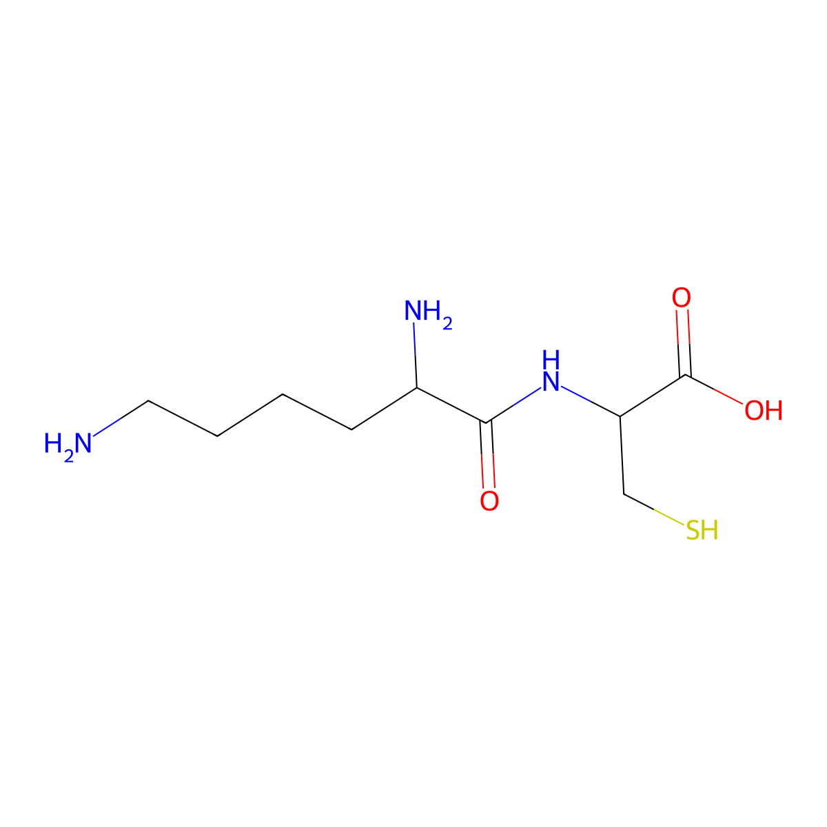 Lysylcysteine molecular structure, CAS 106325-92-2
