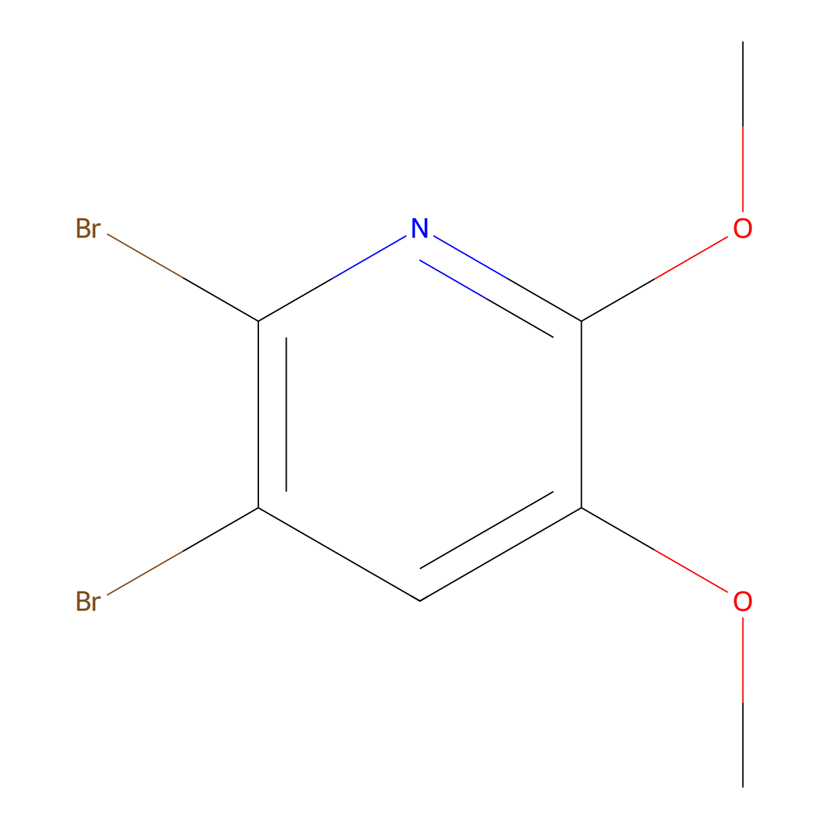 2,3-Dibromo-5,6-dimethoxypyridine molecular structure, CAS 106331-71-9