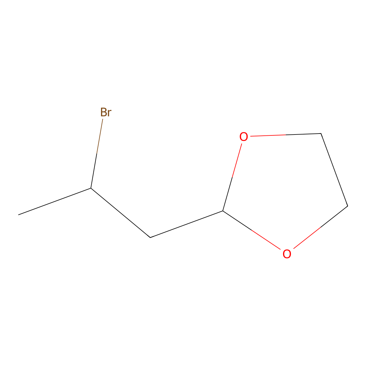 2-(2-Bromopropyl)-1,3-dioxolane molecular structure, CAS 106334-26-3