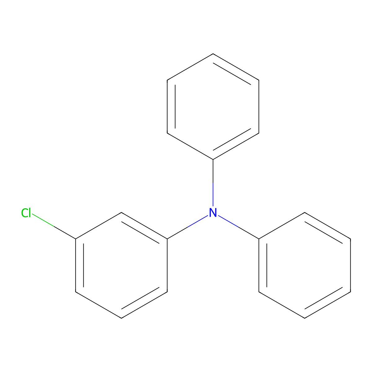 3-chloro-N,N-diphenylaniline molecular structure, CAS 106336-13-4