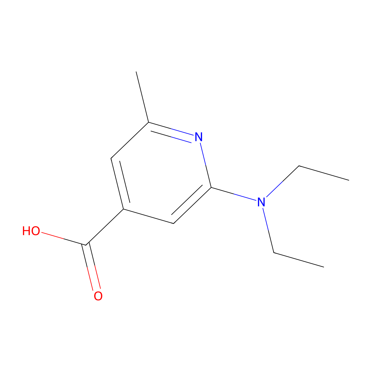 2-(Diethylamino)-6-methylisonicotinic acid molecular structure, CAS 1063398-40-2