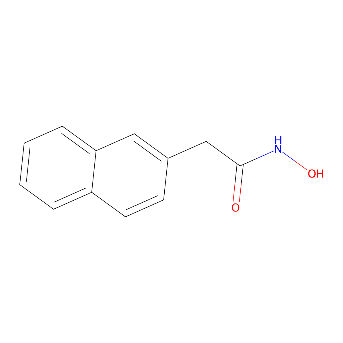 N-hydroxy-2-(naphthalen-2-yl)acetamide molecular structure, CAS 106359-52-8
