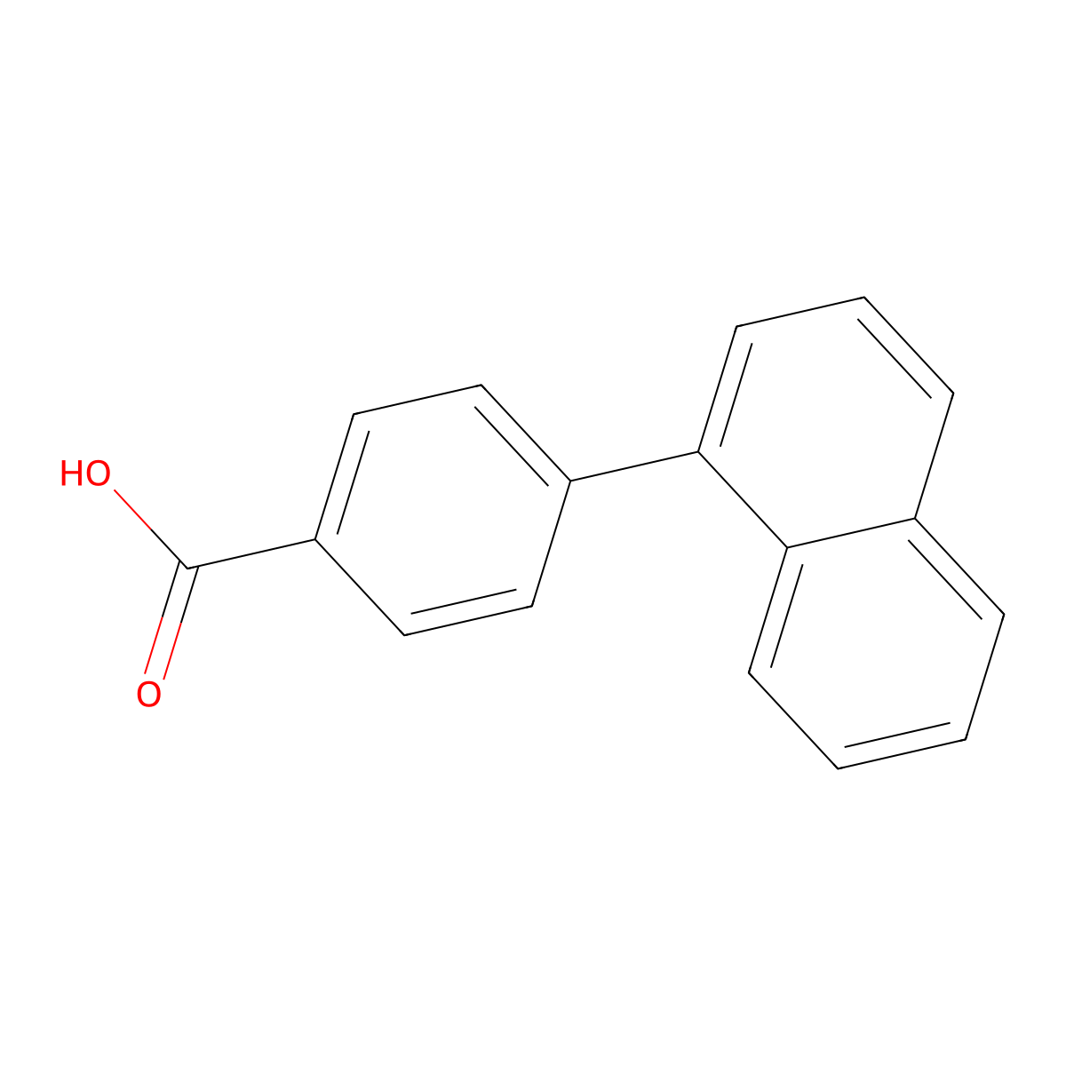 4-(Naphthalen-1-yl)benzoic acid molecular structure, CAS 106359-69-7