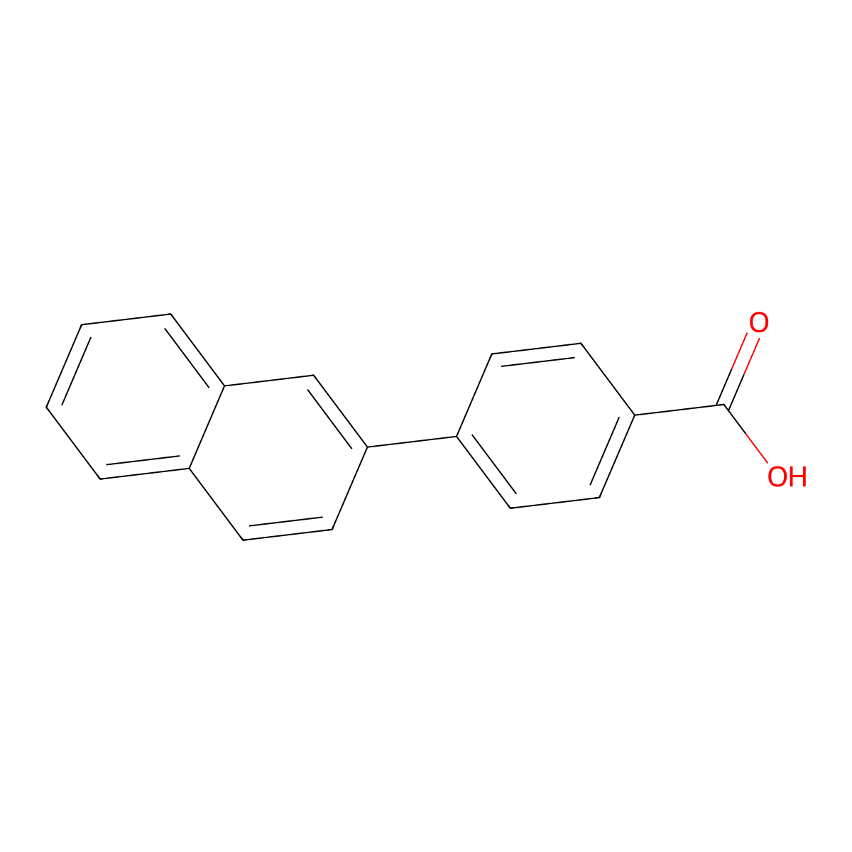 4-Naphthalen-2-yl-benzoic acid molecular structure, CAS 106359-70-0