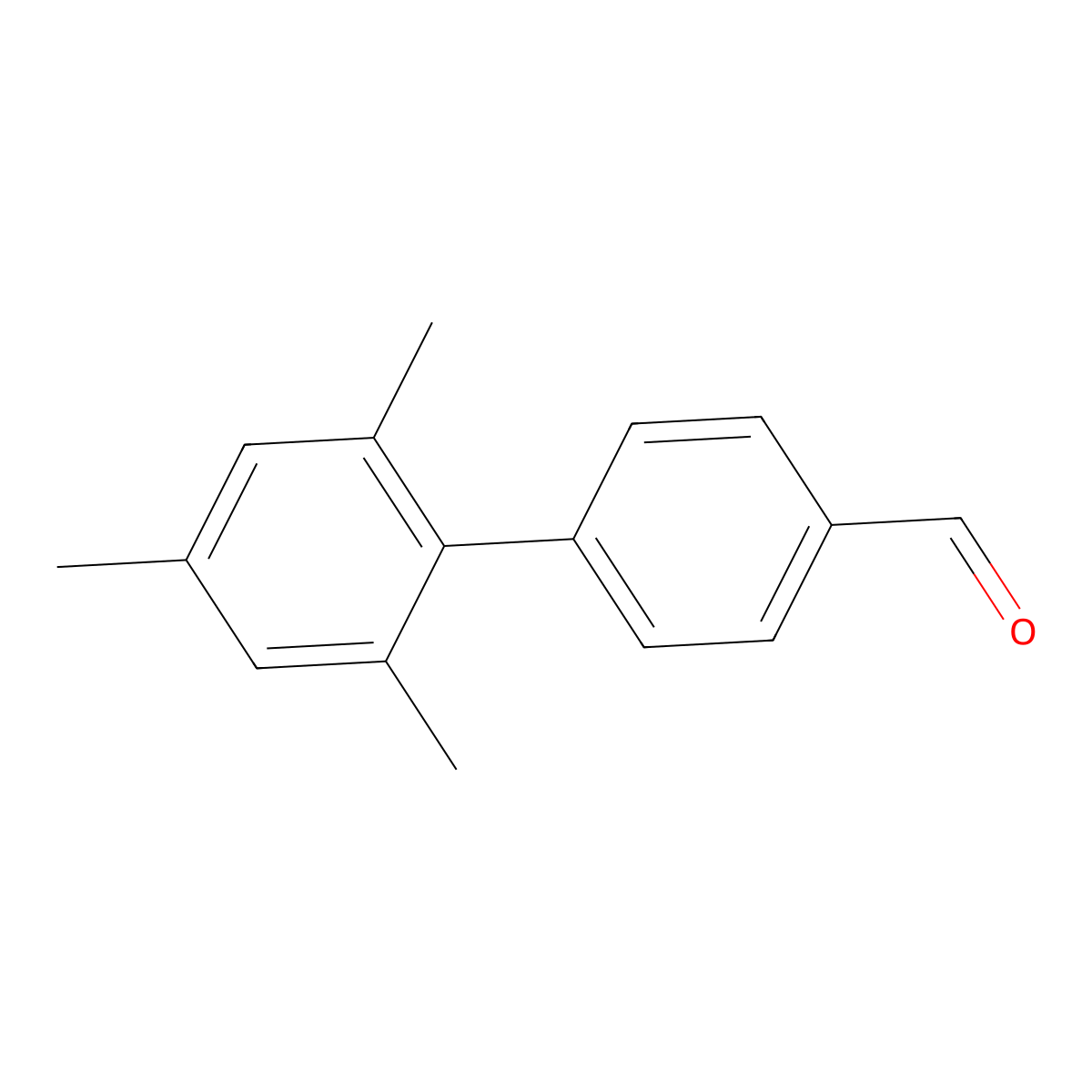 4-(2,4,6-Trimethylphenyl)benzaldehyde molecular structure, CAS 106359-72-2