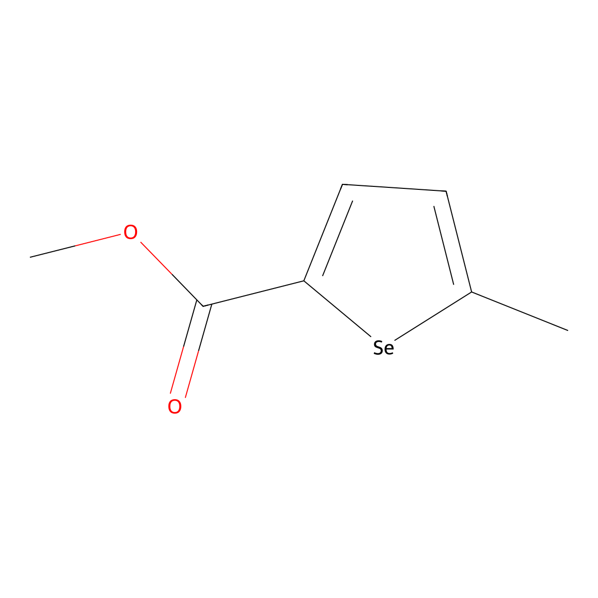 Methyl 5-methylselenophene-2-carboxylate molecular structure, CAS 106369-42-0