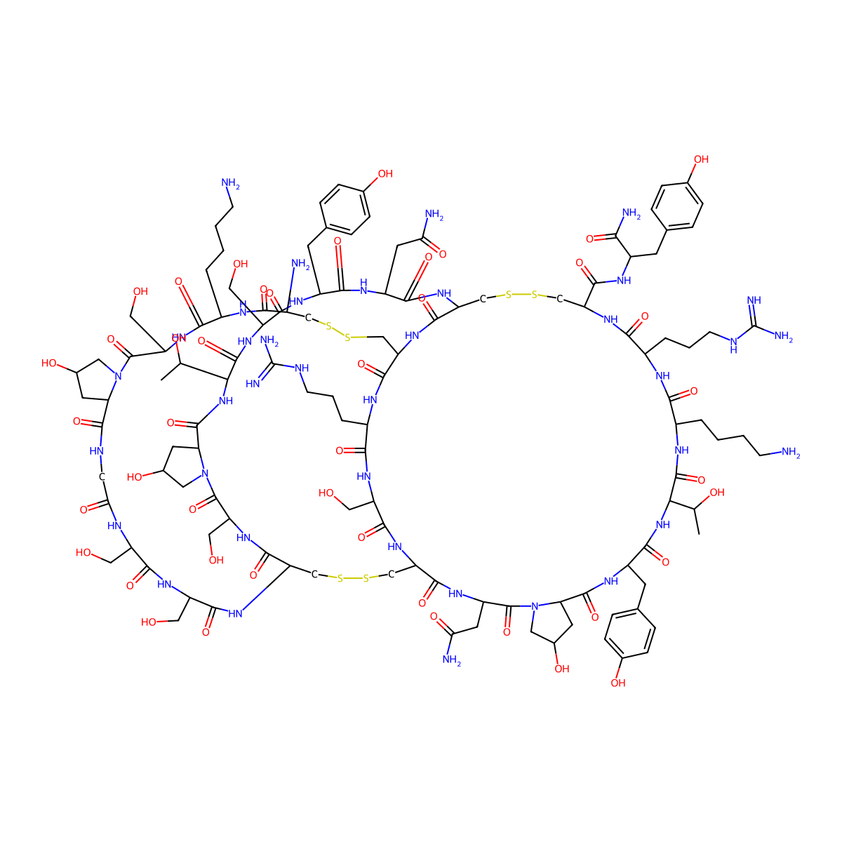 omega-Conotoxin G via molecular structure, CAS 106375-28-4