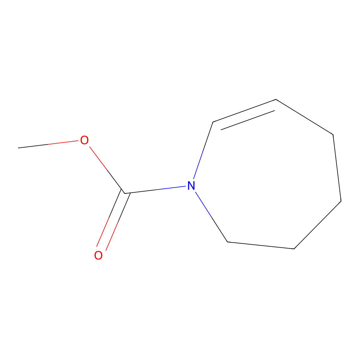 Methyl 2,3,4,5-tetrahydro-1H-azepine-1-carboxylate molecular structure, CAS 106375-89-7