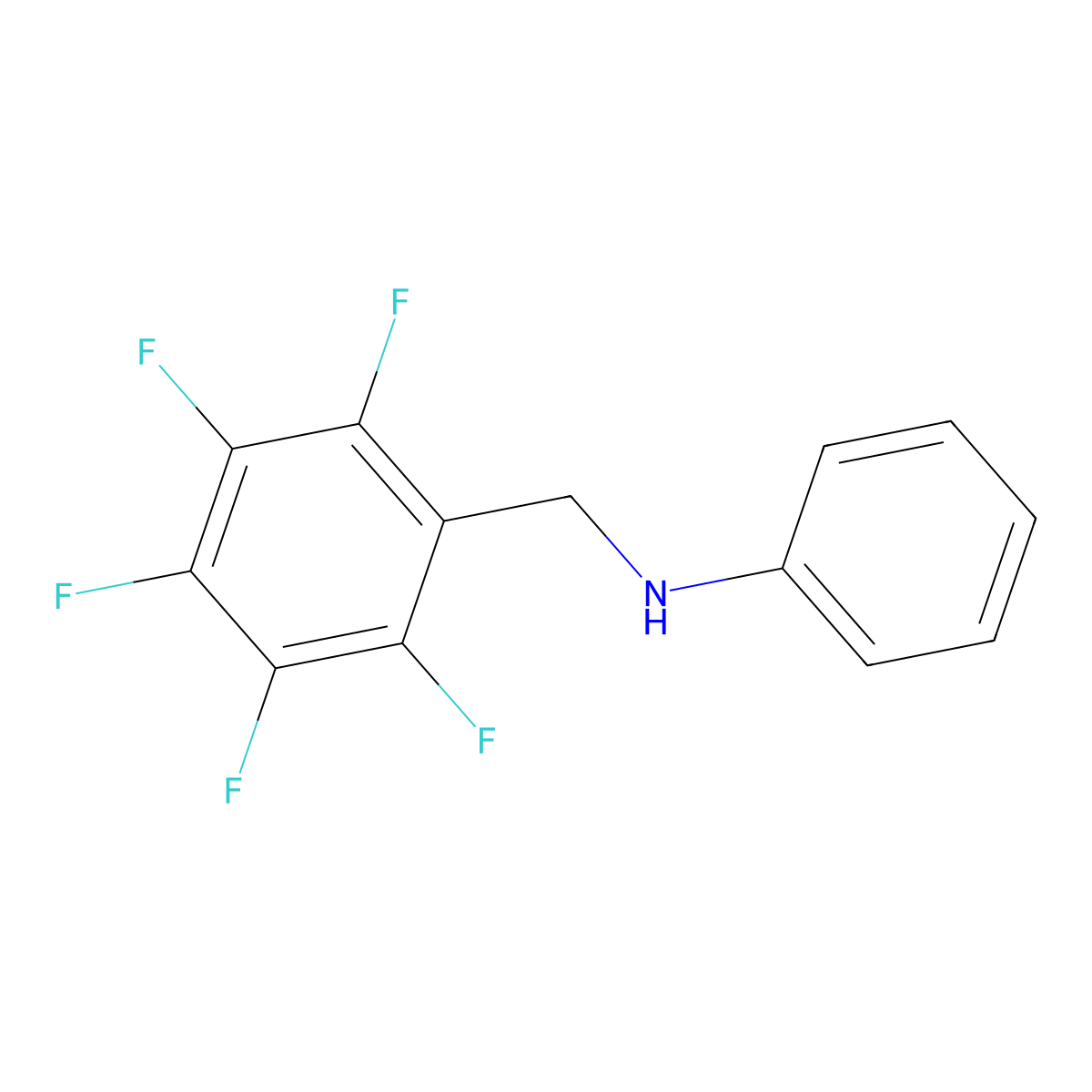 2,3,4,5,6-Pentafluoro-N-phenylbenzenemethanamine molecular structure, CAS 106376-17-4