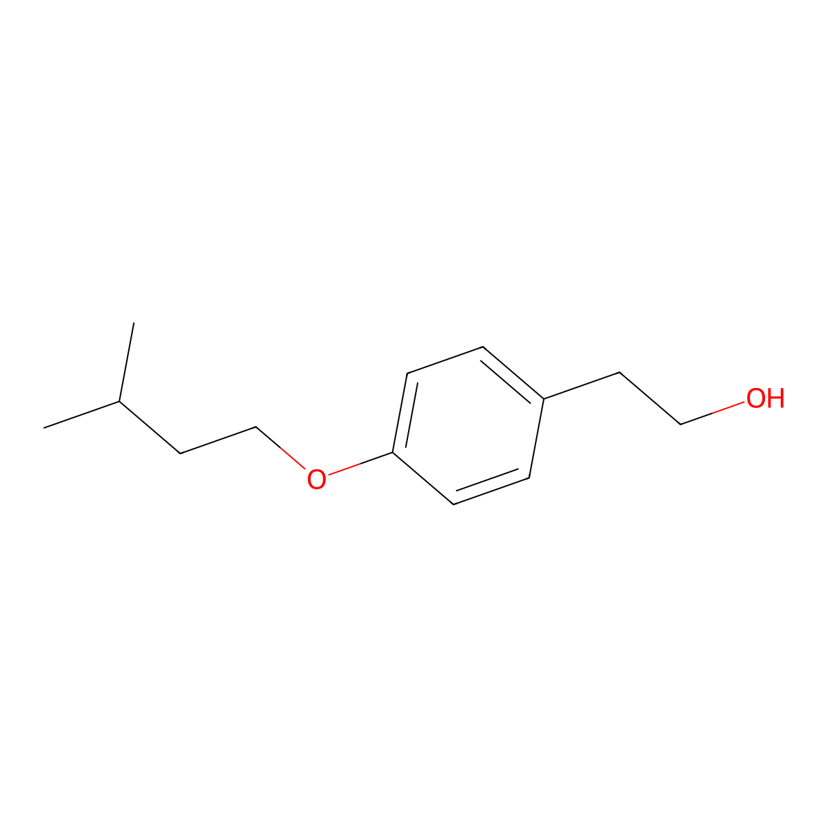 4-iso-Pentoxyphenethyl alcohol molecular structure, CAS 106379-94-6