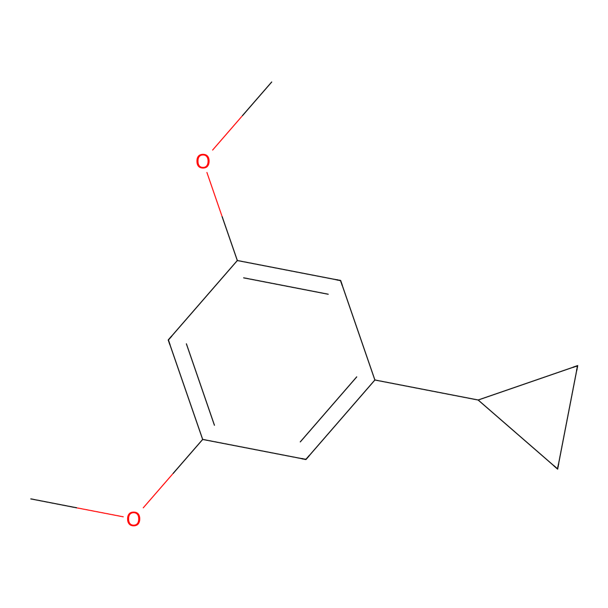 1-Cyclopropyl-3,5-dimethoxybenzene molecular structure, CAS 1063960-56-4