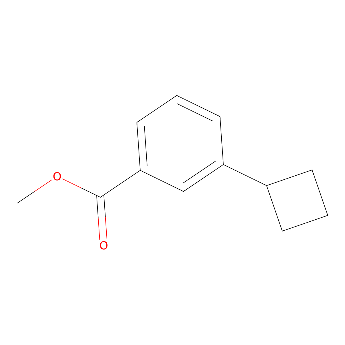 Methyl 3-cyclobutylbenzoate molecular structure, CAS 1063961-26-1