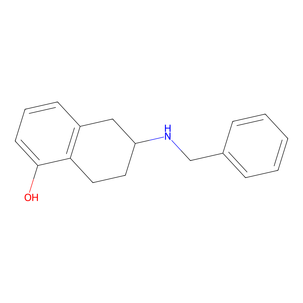2-(Benzylamino)tetralin-5-ol molecular structure, CAS 1063963-53-0
