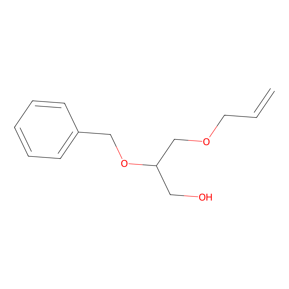 2-O-Benzyl-3-O-allyl-sn-glycerol molecular structure, CAS 106401-57-4