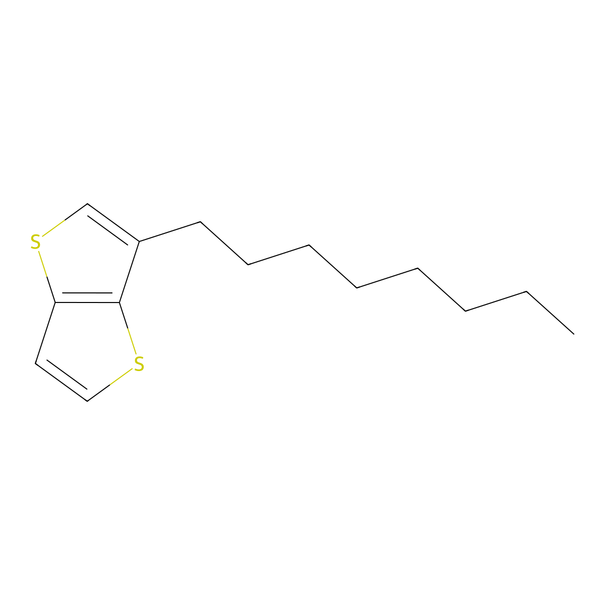 3-Octylthieno[3,2-b]thiophene molecular structure, CAS 1064015-56-0