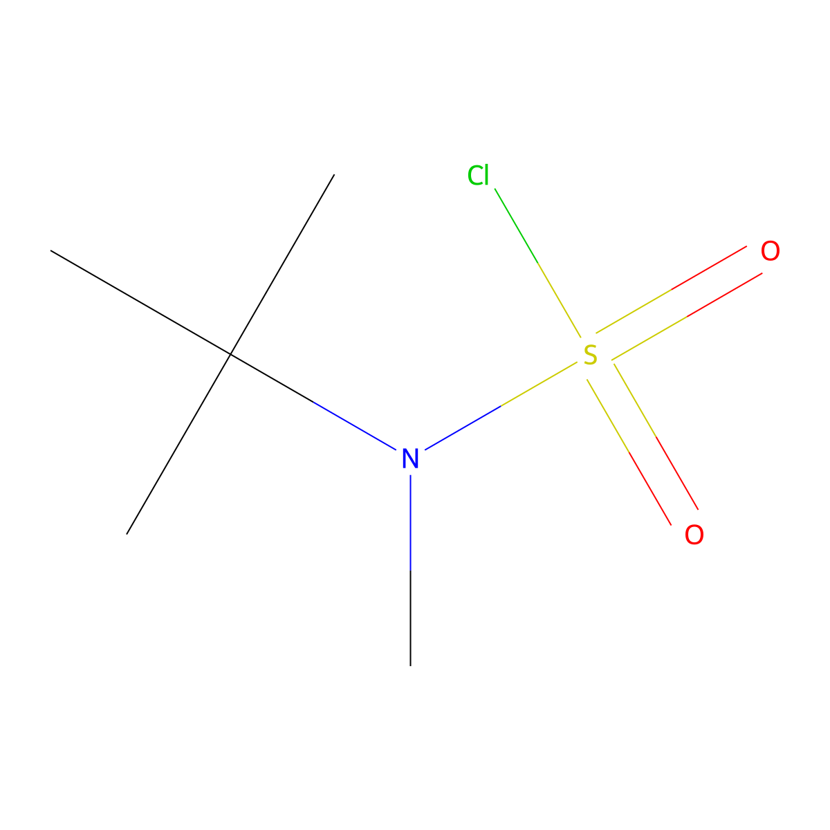N-tert-butyl-N-methylsulfamoyl chloride molecular structure, CAS 1064037-85-9