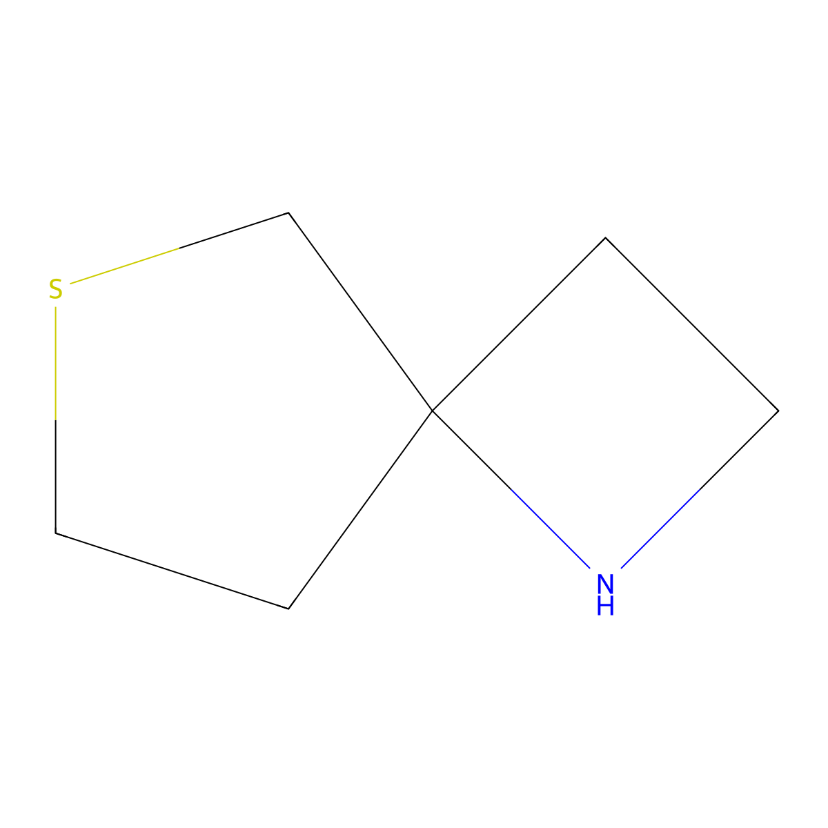 6-Thia-1-azaspiro[3.4]octane molecular structure, CAS 106404-51-7