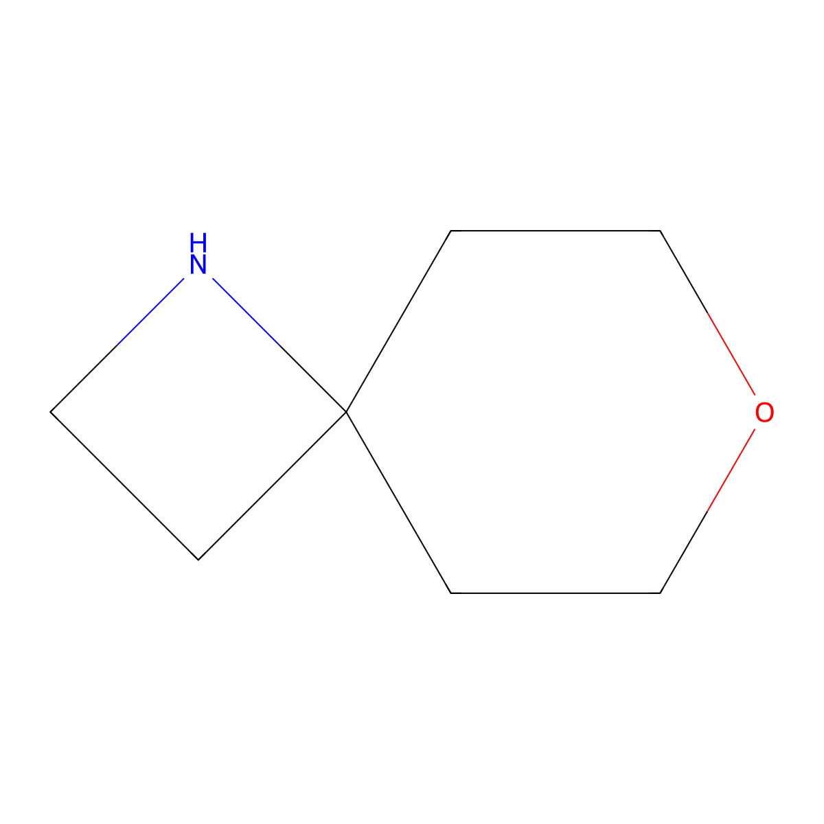 7-Oxa-1-azaspiro[3.5]nonane molecular structure, CAS 106404-52-8