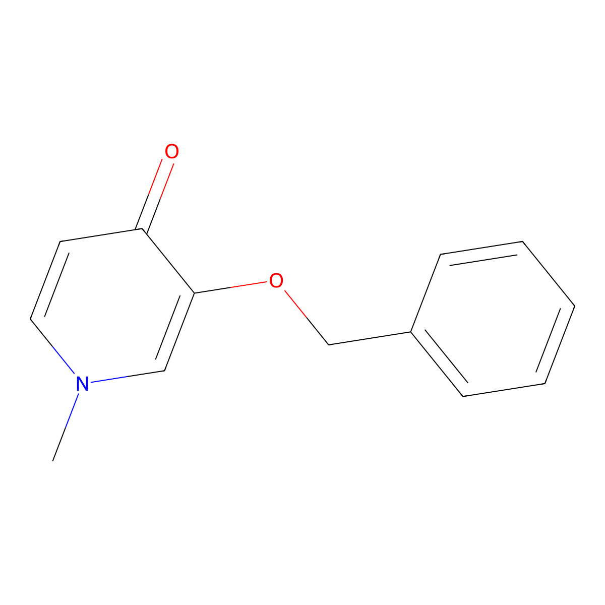 3-(benzyloxy)-1-methylpyridin-4(1H)-one molecular structure, CAS 1064077-34-4