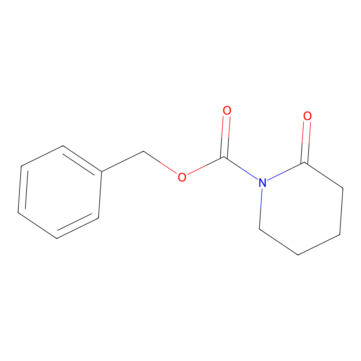 Benzyl 2-oxopiperidine-1-carboxylate molecular structure, CAS 106412-35-5