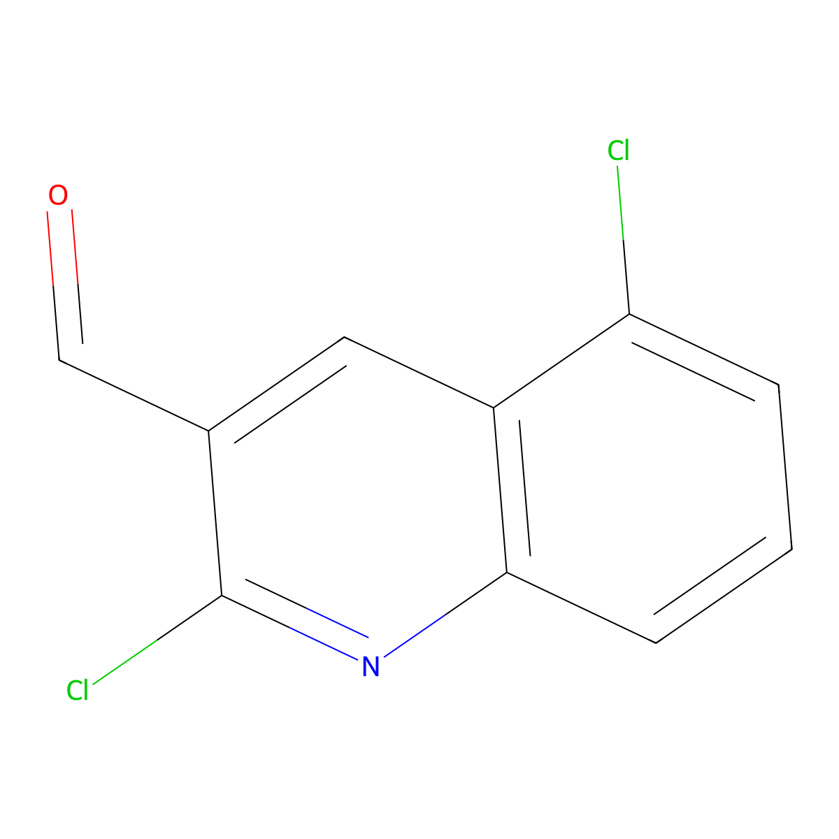2,5-Dichloroquinoline-3-carbaldehyde molecular structure, CAS 1064137-50-3