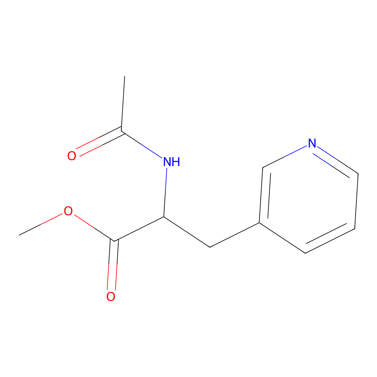 Methyl 2-Acetamido-3-(3-pyridyl)propanoate molecular structure, CAS 1064157-45-4