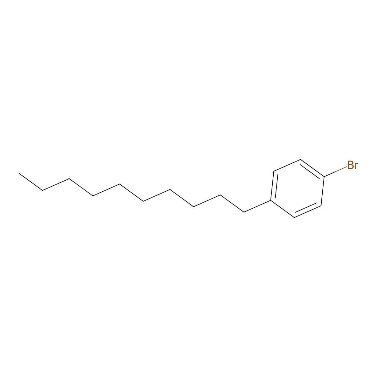 1-Bromo-4-decylbenzene molecular structure, CAS 106418-67-1