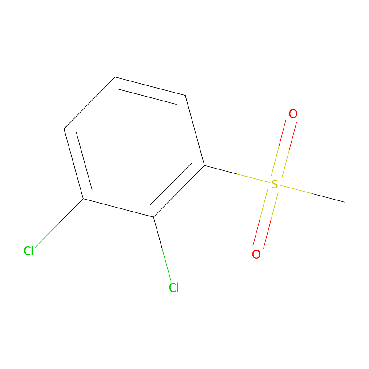 2,3-Dichlorophenylmethylsulfone molecular structure, CAS 106418-92-2