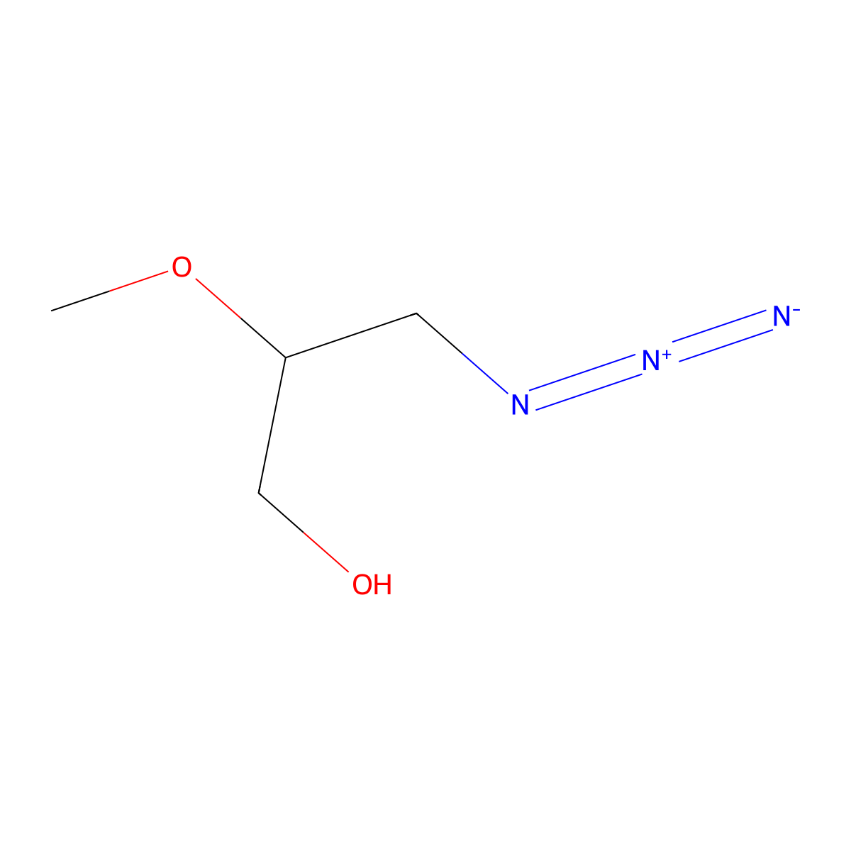 3-Azido-2-methoxypropan-1-ol molecular structure, CAS 1064222-64-5