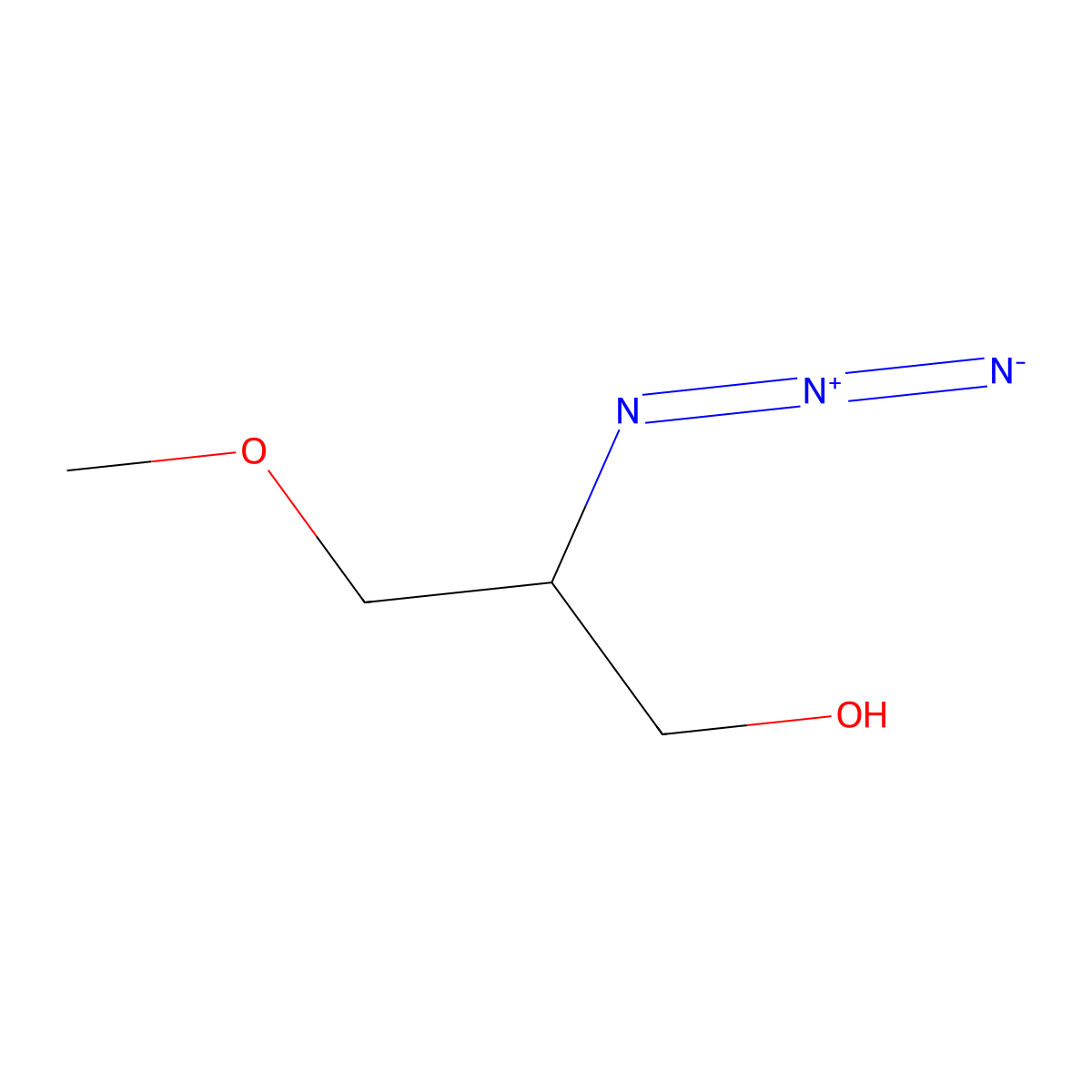 2-Azido-3-methoxypropan-1-ol molecular structure, CAS 1064222-70-3