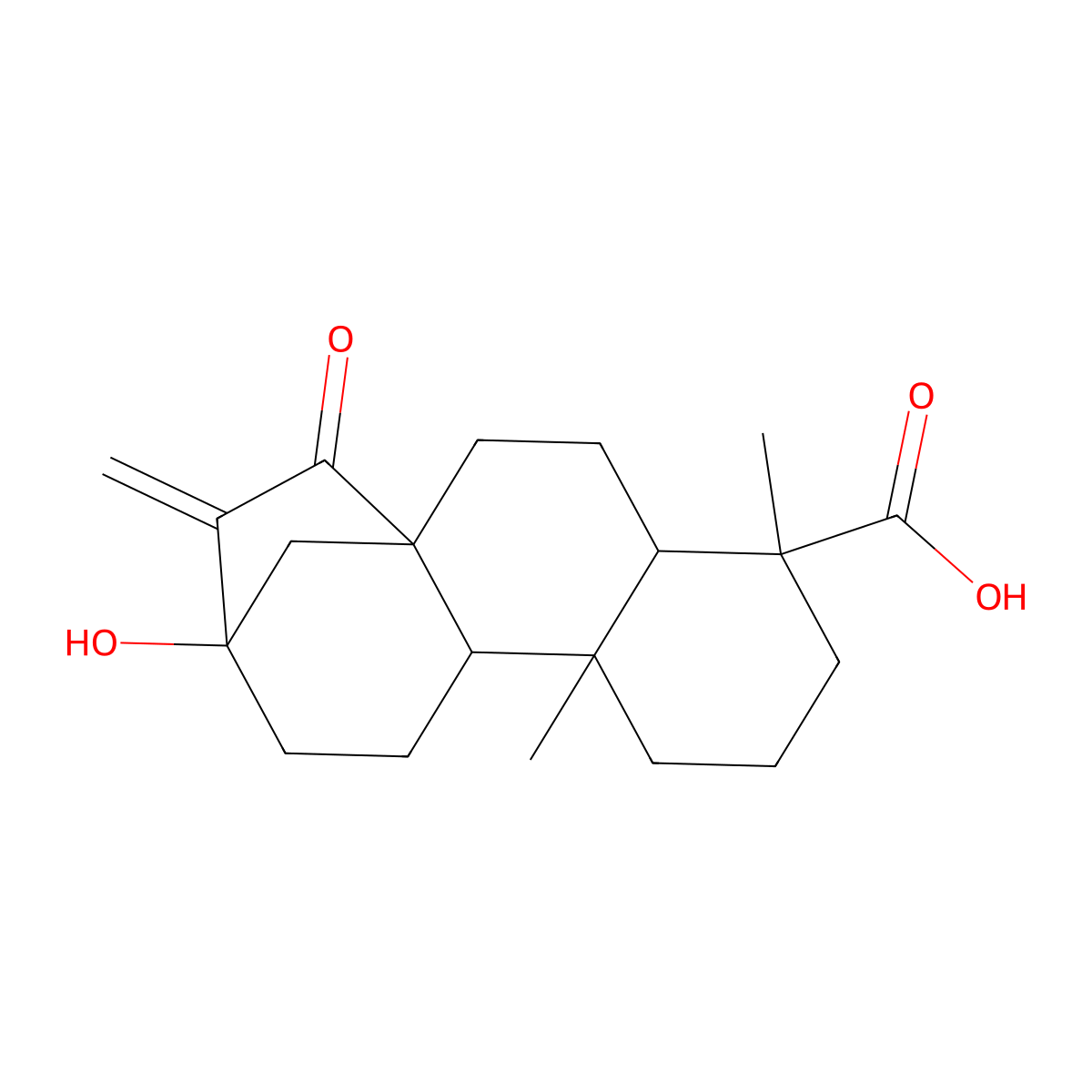 13-Hydroxy-15-oxokaur-16-en-18-oic acid molecular structure, CAS 106428-28-8