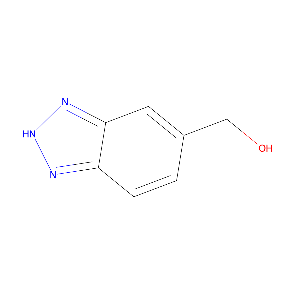 1H-1,2,3-benzotriazol-5-ylmethanol molecular structure, CAS 106429-67-8