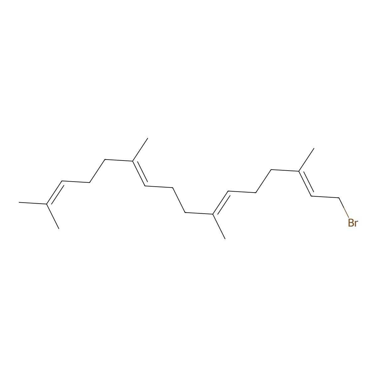1-Bromo-3,7,11,15-tetramethylhexadeca-2,6,10,14-tetraene molecular structure, CAS 106430-04-0