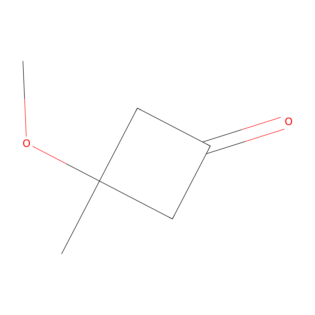 3-Methoxy-3-methylcyclobutan-1-one molecular structure, CAS 106434-78-0