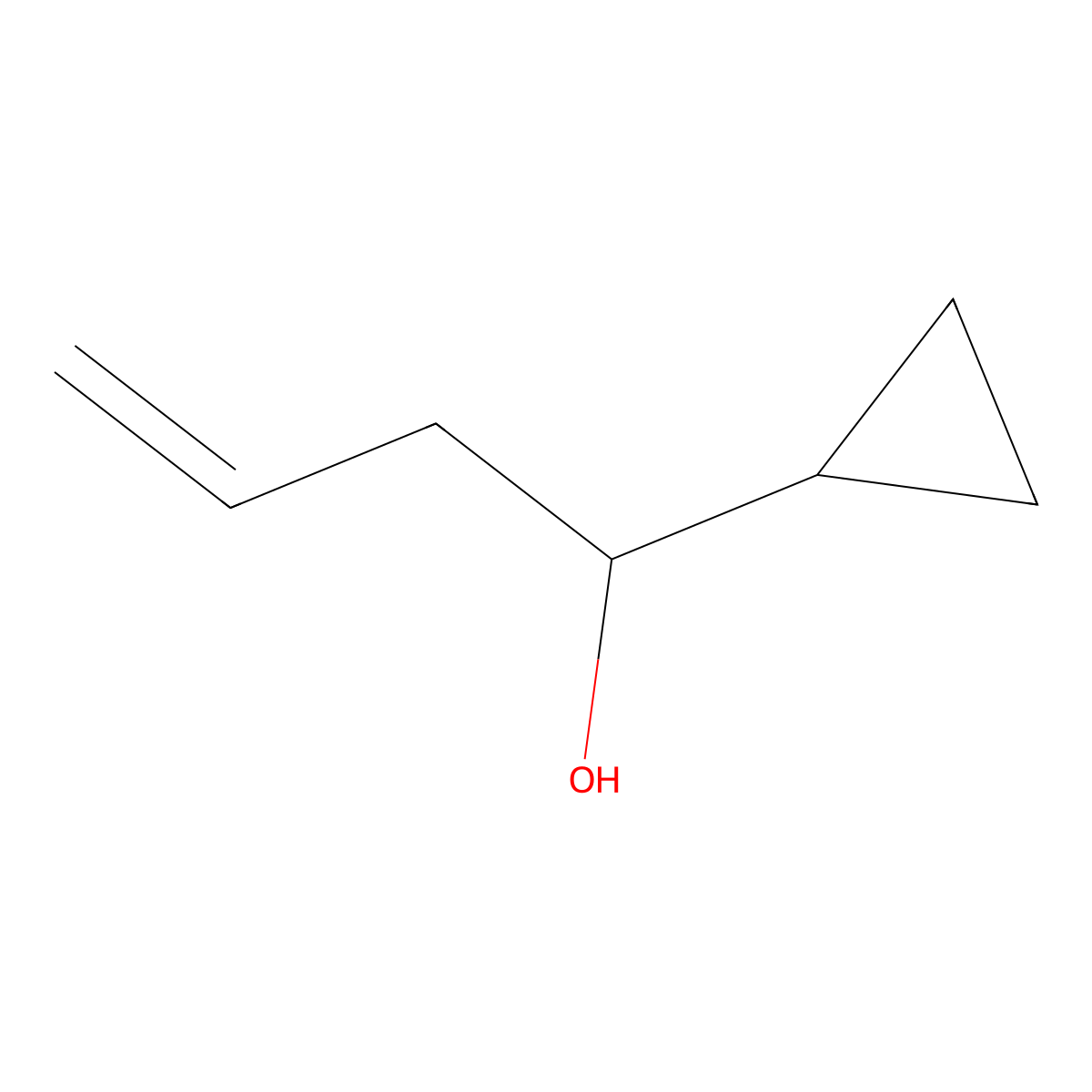 1-Cyclopropylbut-3-en-1-ol molecular structure, CAS 106434-96-2