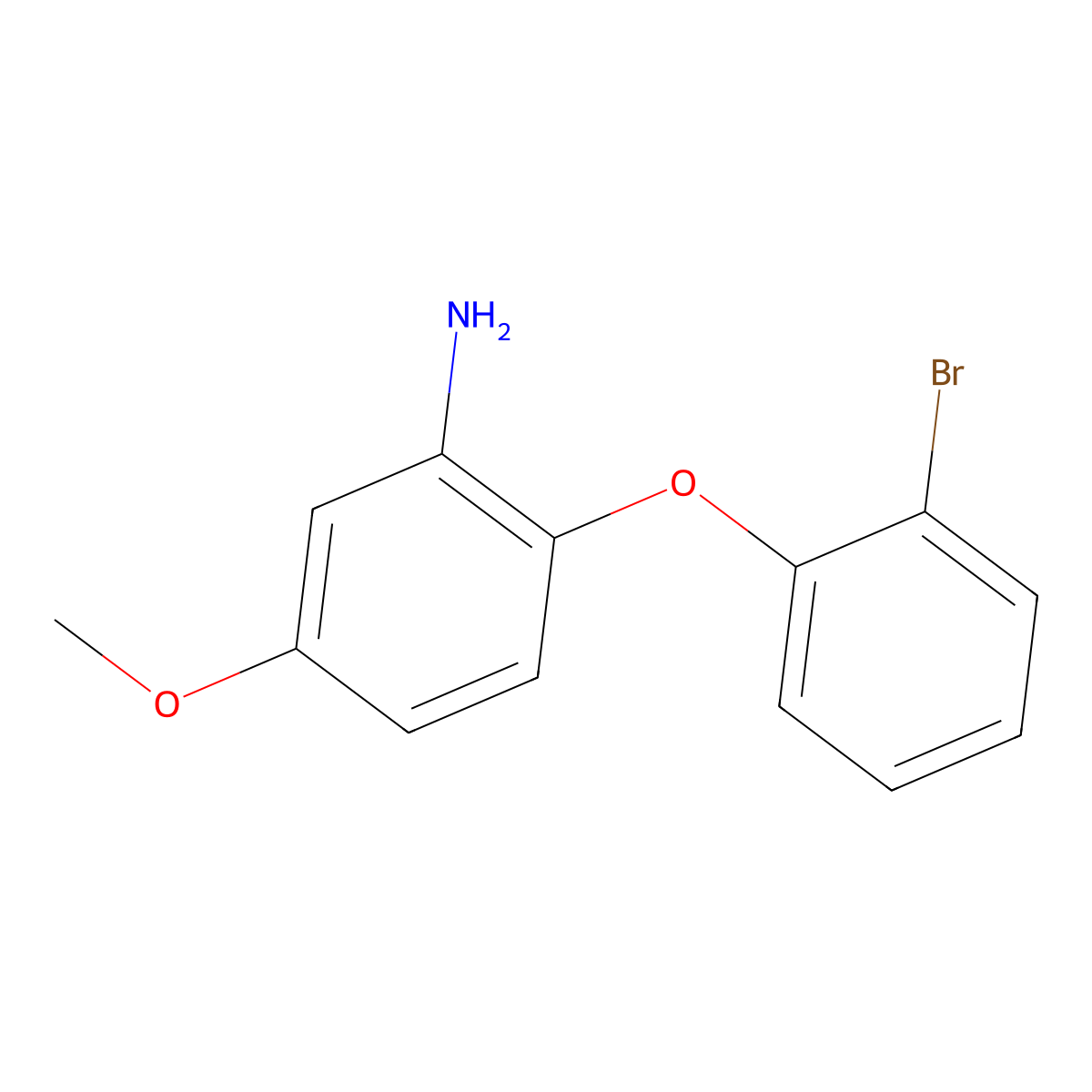 2-(2-Bromophenoxy)-5-methoxyaniline molecular structure, CAS 106438-03-3
