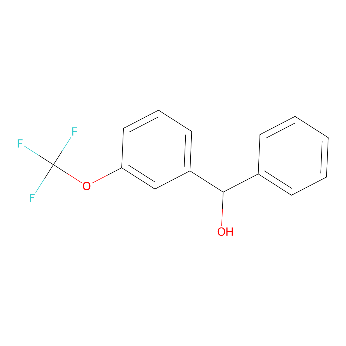 Phenyl(3-(trifluoromethoxy)phenyl)methanol molecular structure, CAS 1064396-72-0
