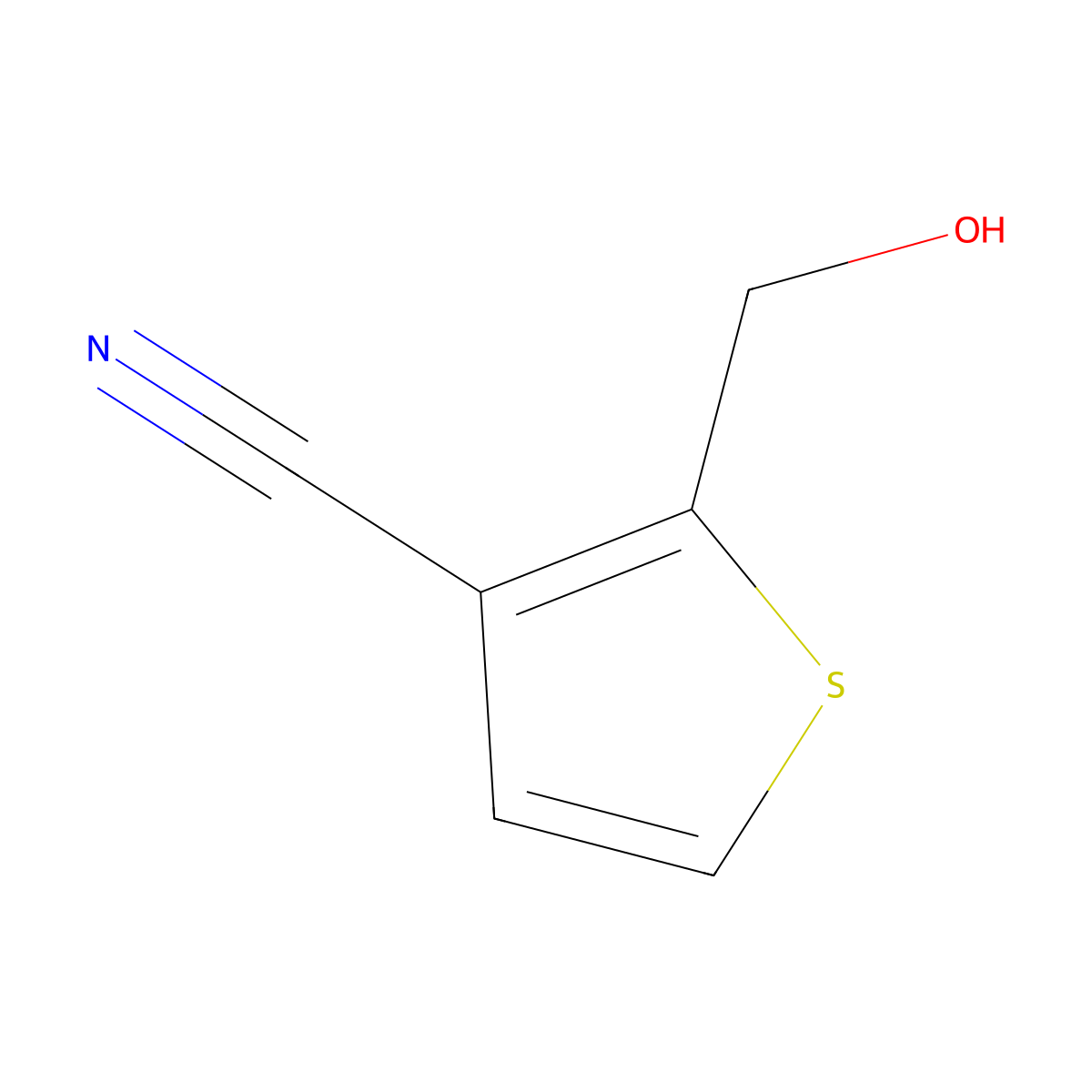2-(Hydroxymethyl)thiophene-3-carbonitrile molecular structure, CAS 106449-27-8